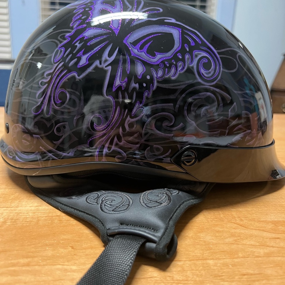 Harley-Davidson Black and Purple Women's Helmet